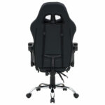 Кресло компьютерное CROMEX (КРОМЕКС) "Wave GM-145", вибромассаж, подножка, подушки, экокожа, черное/серое, 532956 — изображение 7