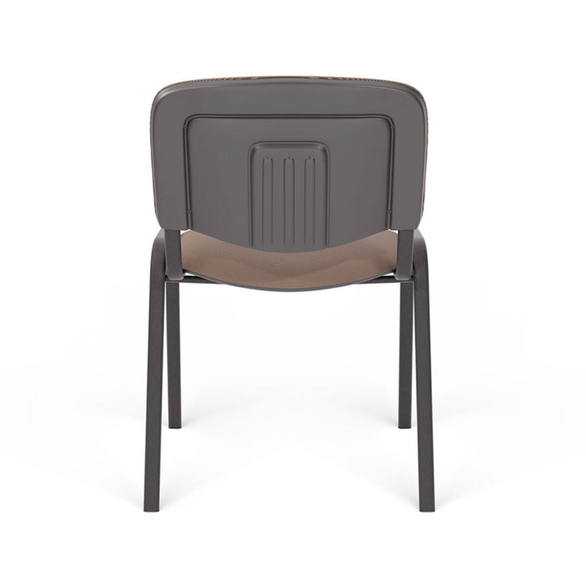 Стул для персонала и посетителей "ИЗО", черный каркас, ткань коричневая, В-28/С-24 — изображение 6