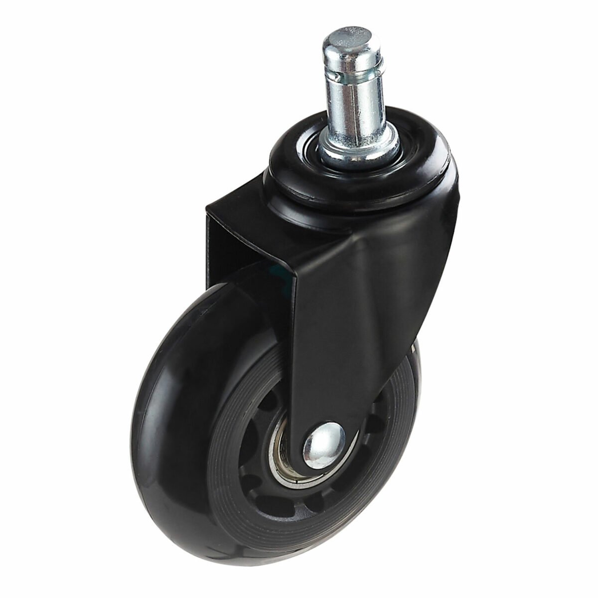 Колеса (ролики) BRABIX для кресла мягкие, резиновые, d 64 мм, КОМПЛЕКТ 5 шт., шток d 11 мм, в коробе, 533087 — изображение 4