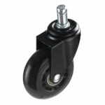 Колеса (ролики) BRABIX для кресла мягкие, резиновые, d 64 мм, КОМПЛЕКТ 5 шт., шток d 11 мм, в коробе, 533087 — изображение 4