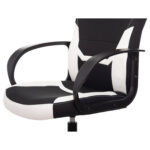 Кресло компьютерное BRABIX "Alpha GM-018", ткань/экокожа, черное/белое, 532640, GM-018_532640 — изображение 9