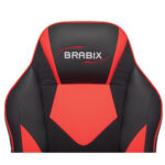 Кресло компьютерное BRABIX "Game GM-017", экокожа/ткань, черное/красное, 532642, GM-017_532642 — изображение 5