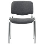 Стул STAFF "Iso Lite CF-008", хром, ткань серая (С-71), 532566 — изображение 5