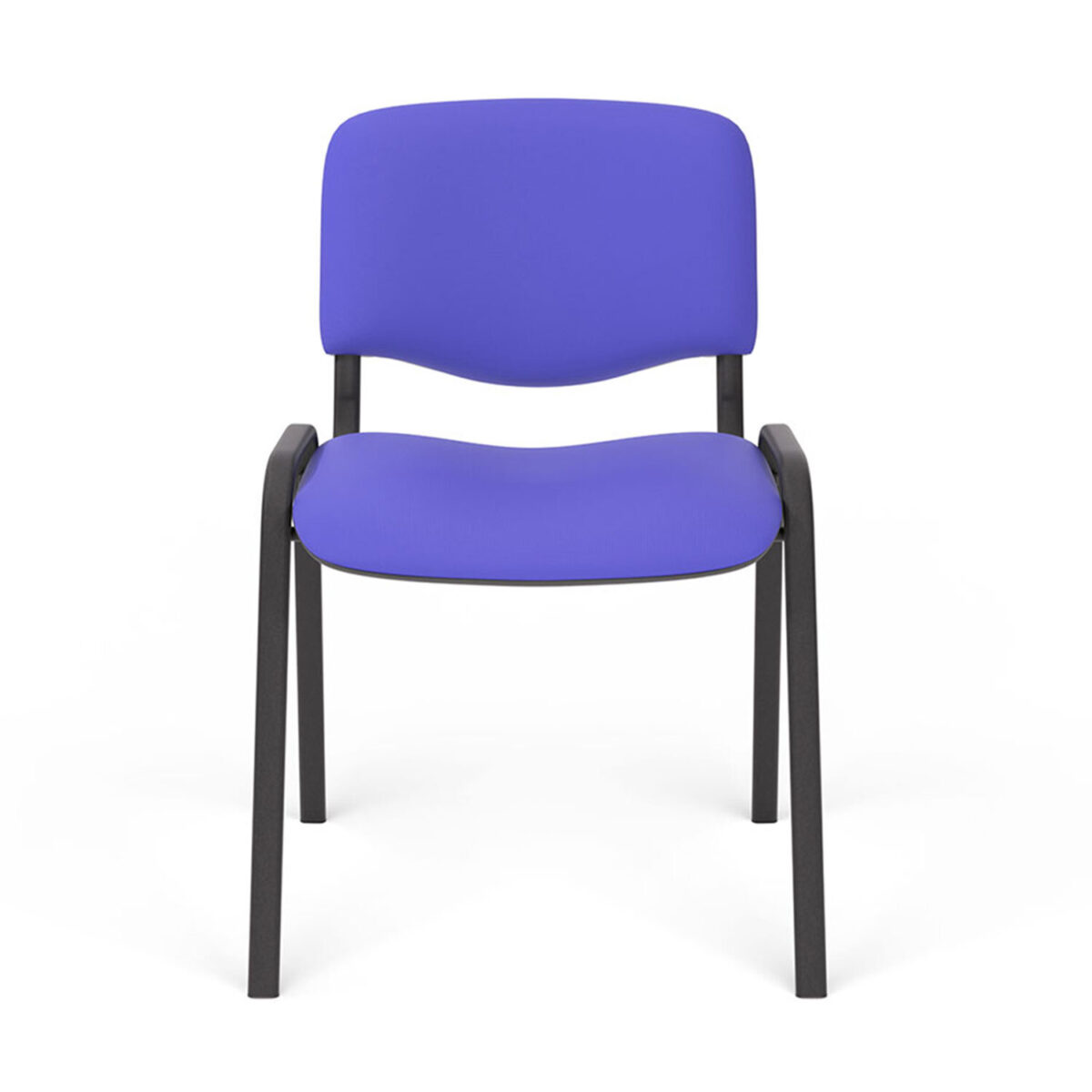 Стул для персонала и посетителей "ИЗО", черный каркас, ткань синяя, В-10/С-06 — изображение 3