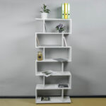 Стеллаж BRABIX "Scandi SH-008", 730х250х1760 мм, 6 секций, ЛДСП, белый, 641897, ЦБ013658-1 — изображение 2