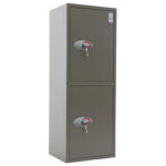 Сейф AIKO "ТМ-120/2Т", 1200х440х355 мм, 51 кг, 2 отделения, ключевые замки, трейзер, 2 полки — изображение 3