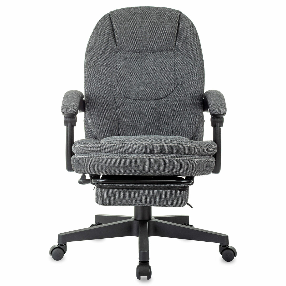Кресло офисное CH-868MSG-BF, синхромеханизм, вибромодуль, подставка для ног, ткань, серое, 1998751 — изображение 4