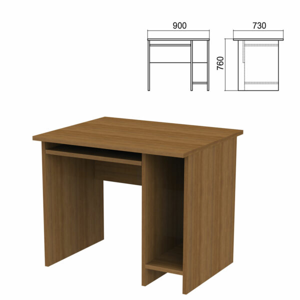 Стол компьютерный "Арго", 900х730х760 мм, орех