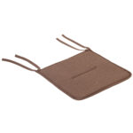 Подушка на стул плоская "РОГОЖКА" 37x37 см, полиэстер, коричневая, PRIMILA (ПРИМИЛА) STANDARD, 700509