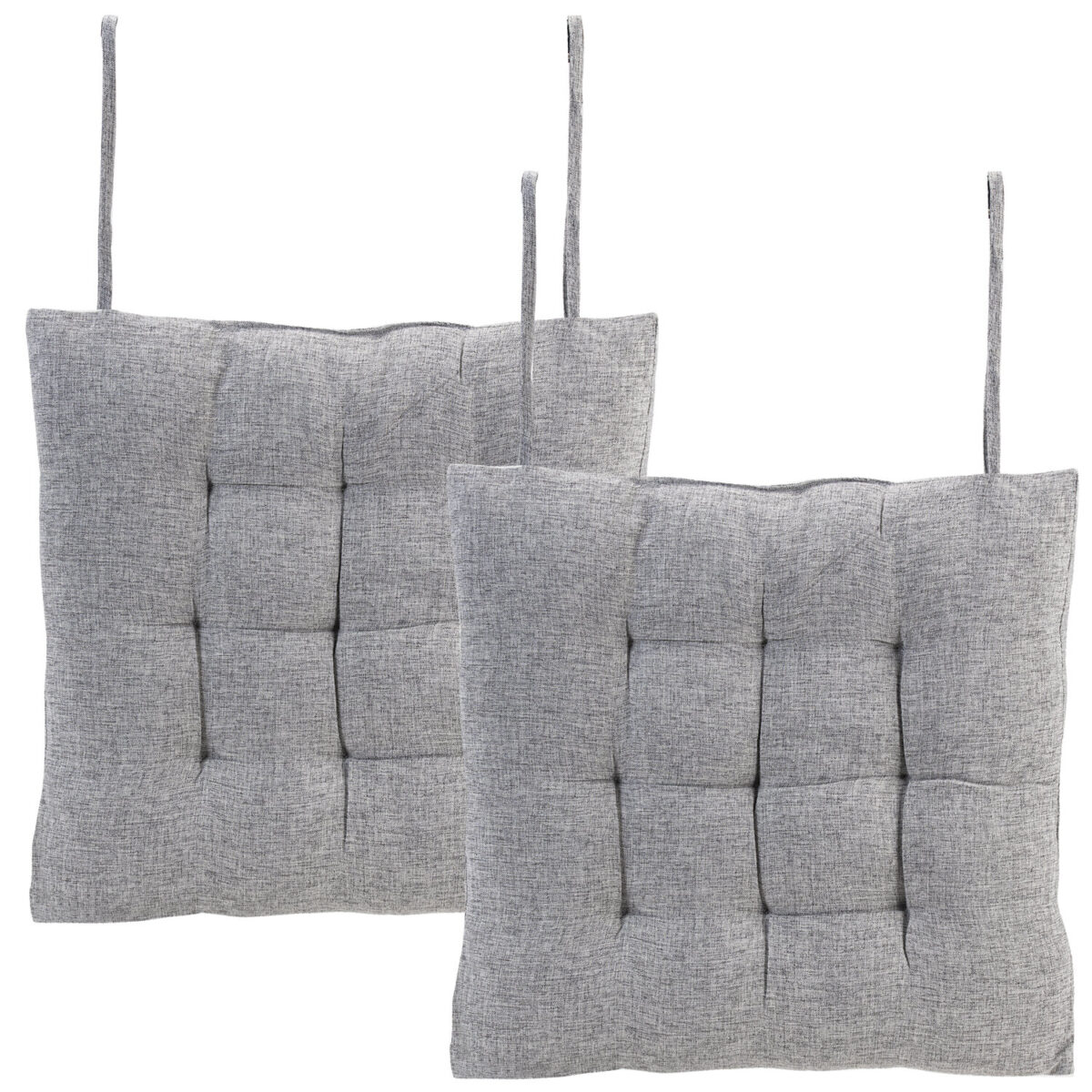 Подушка на стул "РОГОЖКА", 40x40 см, полиэстер, светло-серая, PRIMILA (ПРИМИЛА) LUX, 700498 — изображение 7