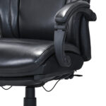 Кресло HAWASAN (ХАВАСАН) "Voyager HD-010", НАГРУЗКА до 180 кг, подножка, экокожа, черное, 532971 — изображение 10