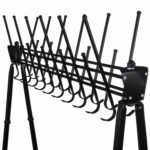 Вешалка напольная "Алла", 1,82 м, 22 крючка, металл, черная — изображение 2