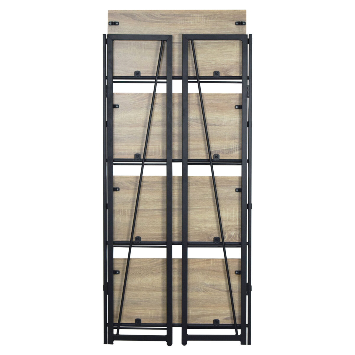 Стеллаж на металлокаркасе BRABIX "LOFT SH-001", 600х300х1250 мм, складной, цвет дуб натуральный, 641230 — изображение 5