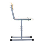 Стул ученический регулируемый "Ученик", 380х480х720-800 мм, рост 4-6, серый каркас — изображение 3