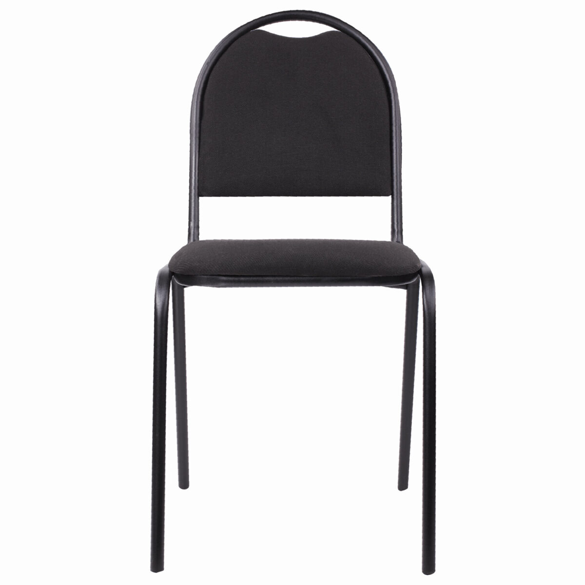 Стул для посетителей РС00Л, черный каркас, ткань черная — изображение 2