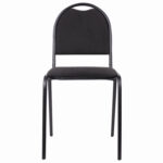 Стул для посетителей РС00Л, черный каркас, ткань черная — изображение 2