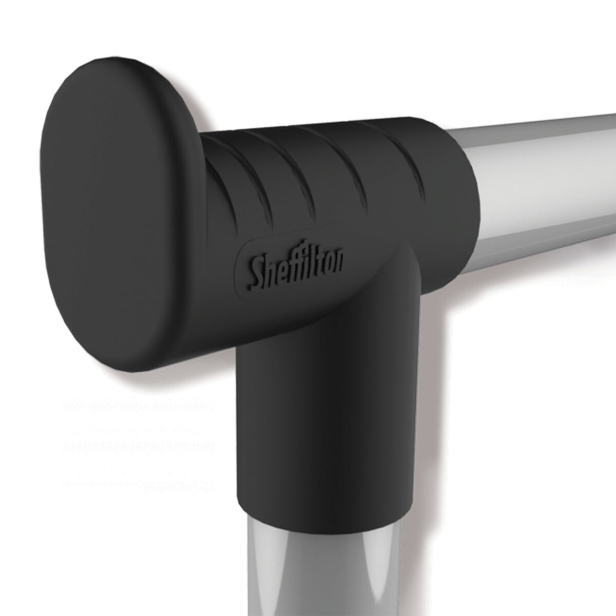 Вешалка для плечиков SHT-WR4340, 1615х860х440 мм, пластик/металл, черная/хром — изображение 2