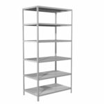 Стеллаж металлический BRABIX "MS 220/40-6", 2200х1000х400 мм, 6 полок, 291374 — изображение 2