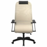 Кресло BRABIX PREMIUM "Ultimate EX-800" пластик, плотная двойная сетка Х2, черное/бежевое, 532916 — изображение 5