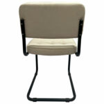 Стулья КОМПЛЕКТ 2 шт., РС14М, черный каркас, велюр, бежевый, разобранные — изображение 6