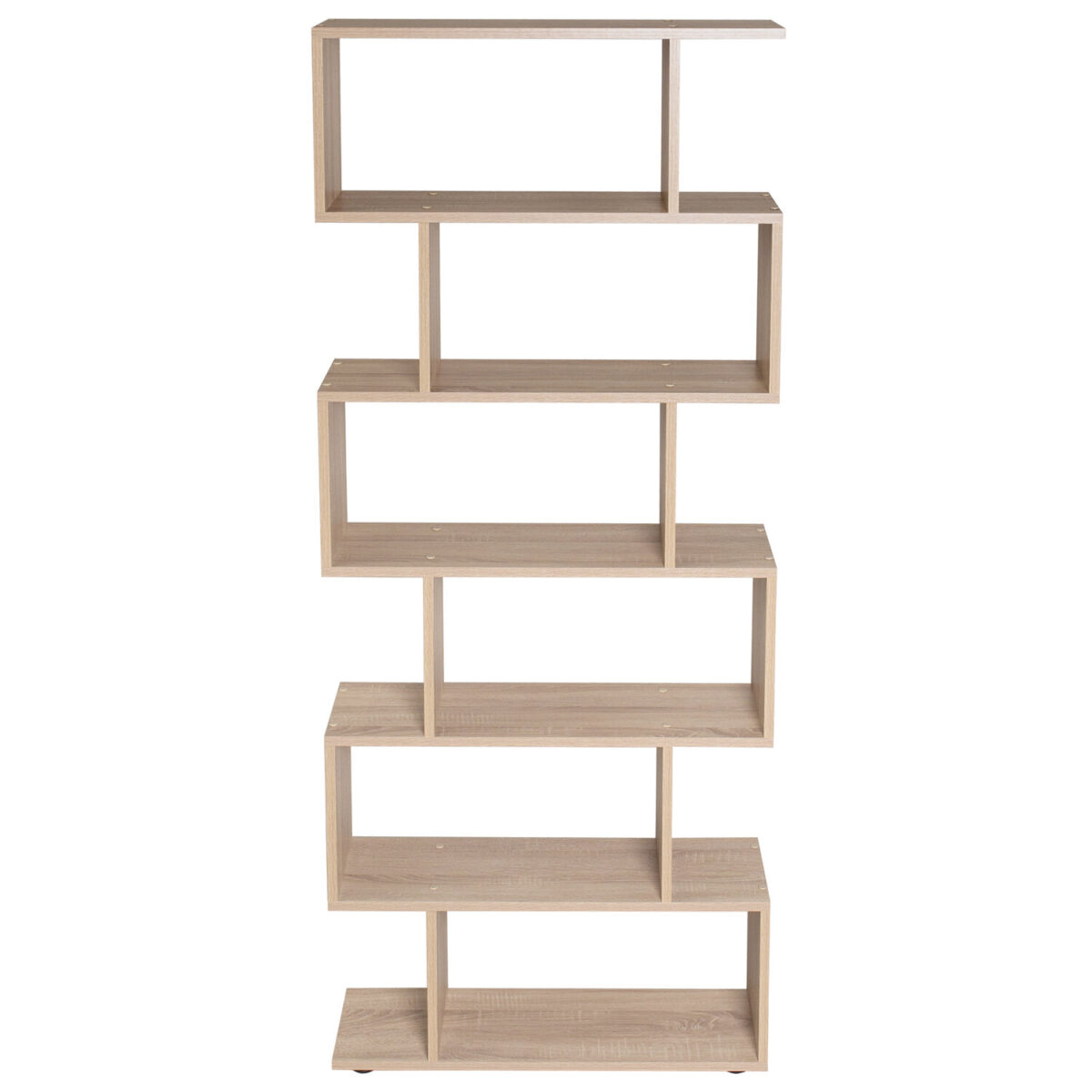 Стеллаж BRABIX "Scandi SH-008", 730х250х1760 мм, 6 секций, ЛДСП, дуб сонома, 641898, ЦБ013658-2 — изображение 9