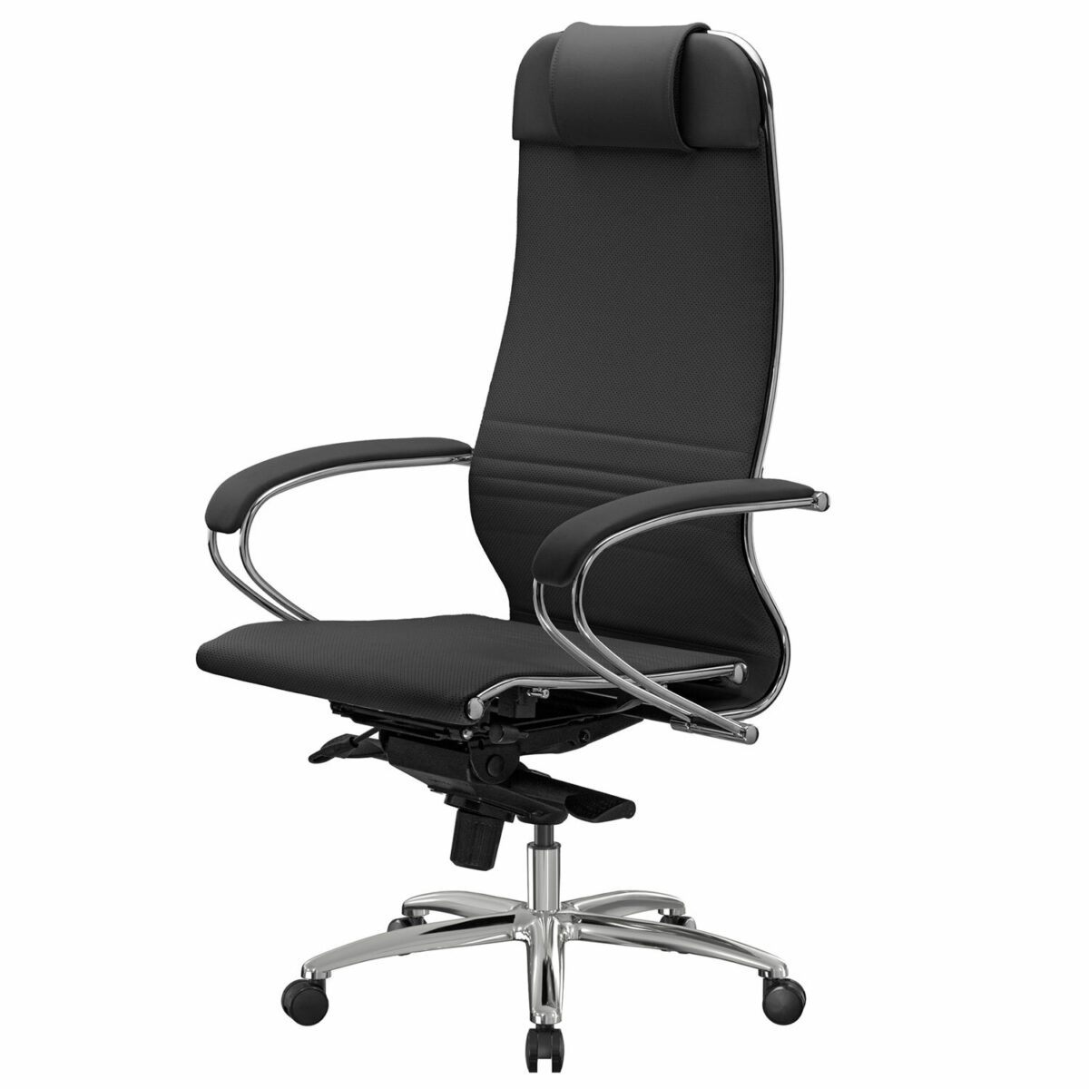 Кресло офисное МЕТТА "SAMURAI" K-1, экокожа, черное — изображение 6