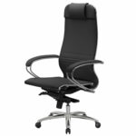 Кресло офисное МЕТТА "SAMURAI" K-1, экокожа, черное — изображение 6