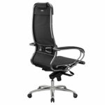 Кресло офисное МЕТТА "SAMURAI" K-1, экокожа, черное — изображение 7