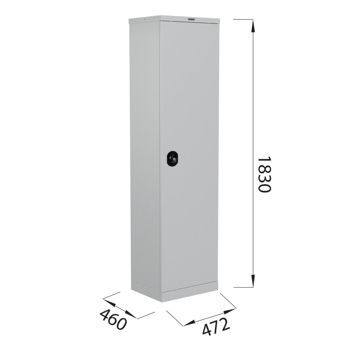 Шкаф металлический офисный BRABIX "MK 18/47/46-01", 1830х472х460 мм, 30 кг, 4 полки, разборный, 291139, S204BR181202 — изображение 6
