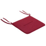 Подушка на стул плоская "РОГОЖКА" 37x37 см, полиэстер, бордовая, PRIMILA (ПРИМИЛА) STANDARD, 700510