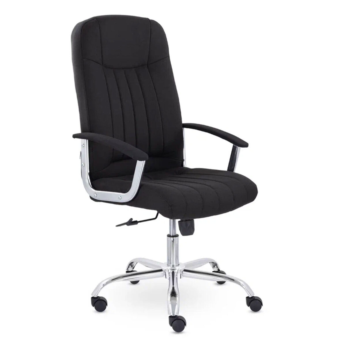 869d8c98720d73f158fffbf785926710_xl Кресло офисное "Бостон", CH-277, хром, ткань, черный (М-16) — изображение 1