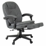 Кресло офисное CH-868MSG-BF, синхромеханизм, вибромодуль, подставка для ног, ткань, серое, 1998751 — изображение 9