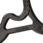 Вешалка-плечики р.52-54, пластик, плоская, перекладина, крючки для бретелей, черная, BRABIX, 601655 — изображение 3