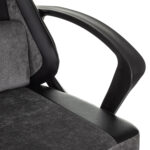 Кресло компьютерное BRABIX "Forcer GM-127", 2 подушки, экокожа/велюр, черное/серое, 533216 — изображение 9