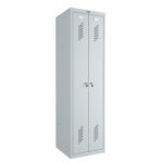 Шкаф металлический для одежды BRABIX "LK 21-50", 2 секции, 1830х500х500 мм, 29 кг, 291379 — изображение 2