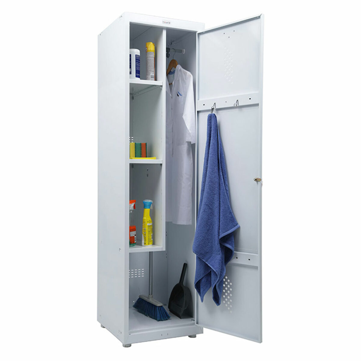 Шкаф медицинский хозяйственный HILFE "МД 1 ШМ-SS" 1900х500х500 мм, белый, S26199301509 — изображение 5