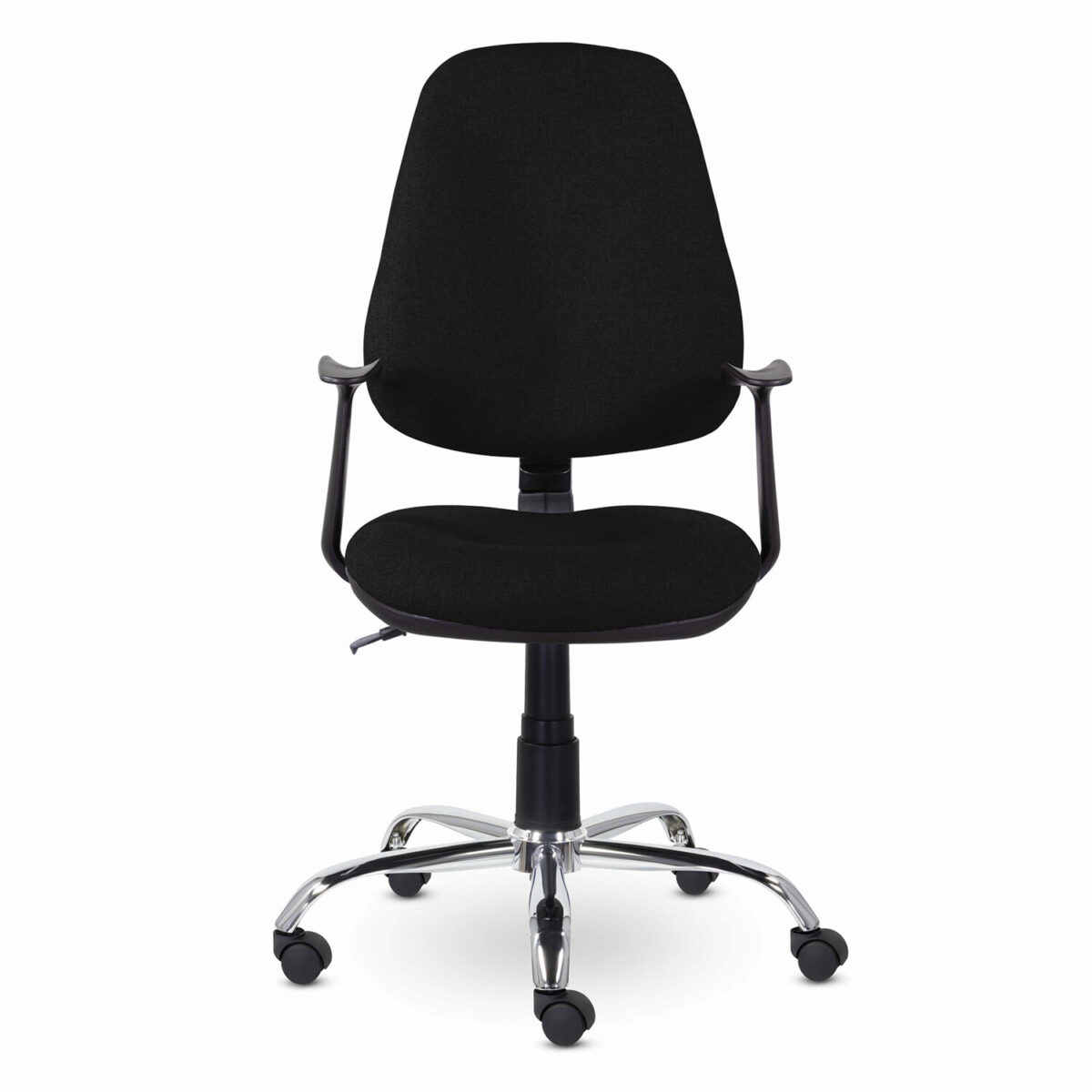 Кресло BRABIX "Comfort MG-322", хром, регулируемая эргономичная спинка, ткань, черное, 532558 — изображение 5