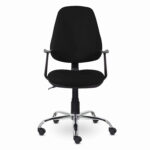 Кресло BRABIX "Comfort MG-322", хром, регулируемая эргономичная спинка, ткань, черное, 532558 — изображение 5