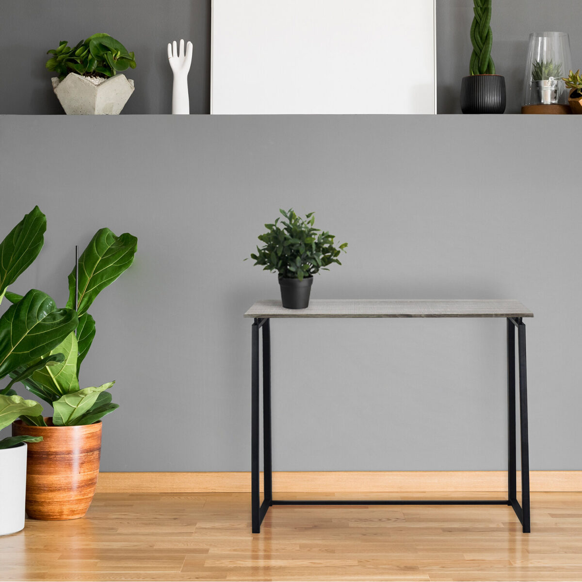 Стол на металлокаркасе BRABIX "LOFT CD-001", 800х440х740 мм, складной, цвет дуб антик, 641210 — изображение 11