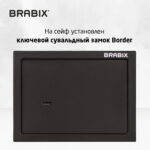 Сейф мебельный BRABIX "SF-230KL", 230х310х250 мм, ключевой замок, черный, 291146, S103BR211514 — изображение 8