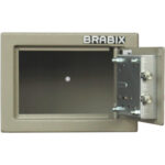 Сейф мебельный BRABIX "D-14m", 145х200х150 мм, 3 кг, ключевой замок, крепление к стене, 291160 — изображение 3