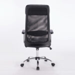 Кресло офисное BRABIX "Flight EX-540", хром, экокожа, сетка, черное, 531850 — изображение 5