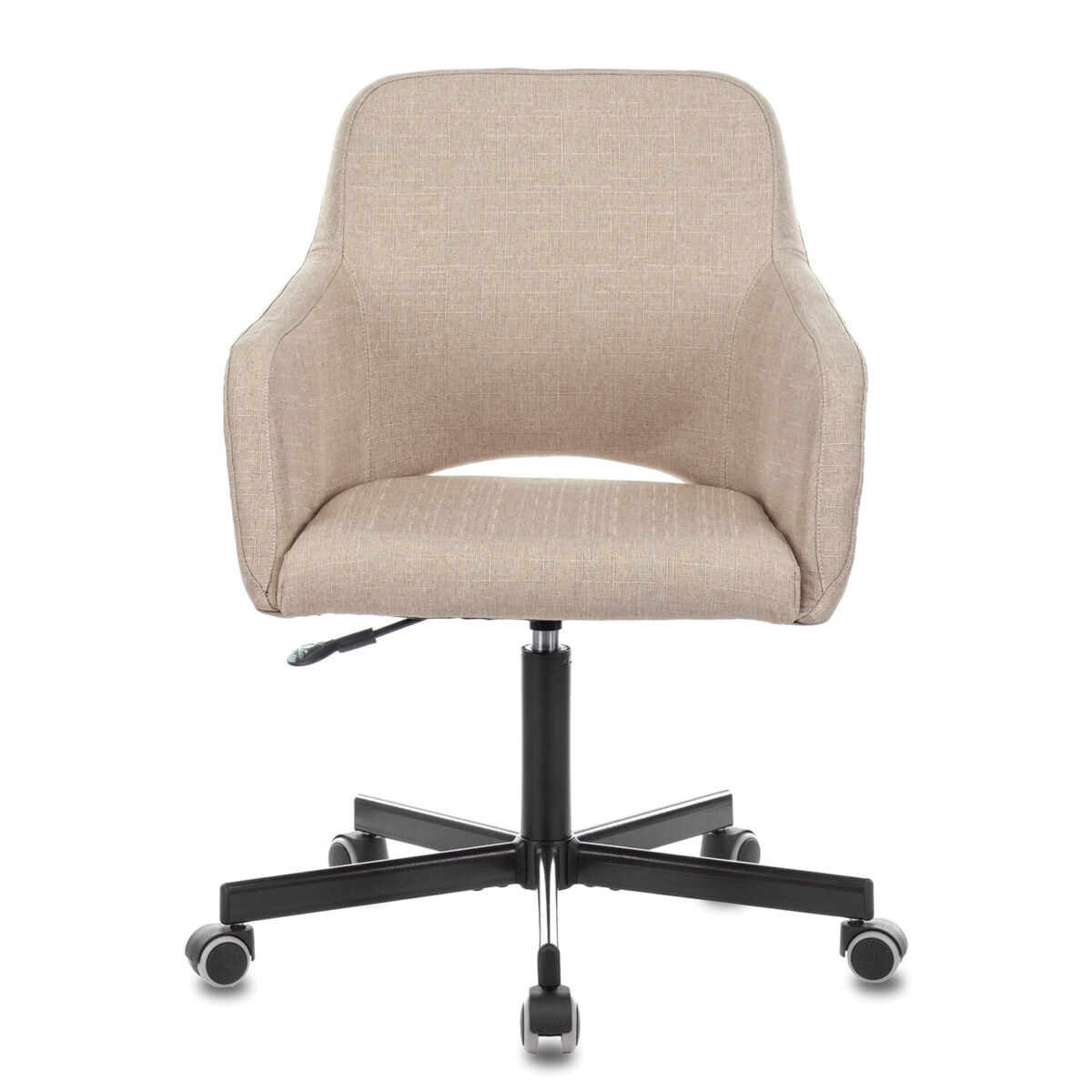 Кресло CH-380M, пятилучие металлическое, ткань, бежевое, 1430564 — изображение 3