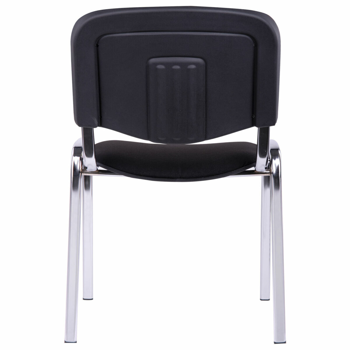 Стул для персонала и посетителей "ИЗО", хромированный каркас, ткань черная С-11, В-14 — изображение 5