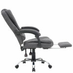 Кресло офисное CROMEX (КРОМЕКС) "Chill MS-005", с функцией вибромассажа, подножка, ткань, серое, 532959 — изображение 9