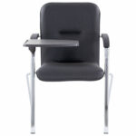 Кресло со столом BRABIX "Samba CF-108 BOX-2", хром каркас, кожзам черный, разобрано, 533218 — изображение 3