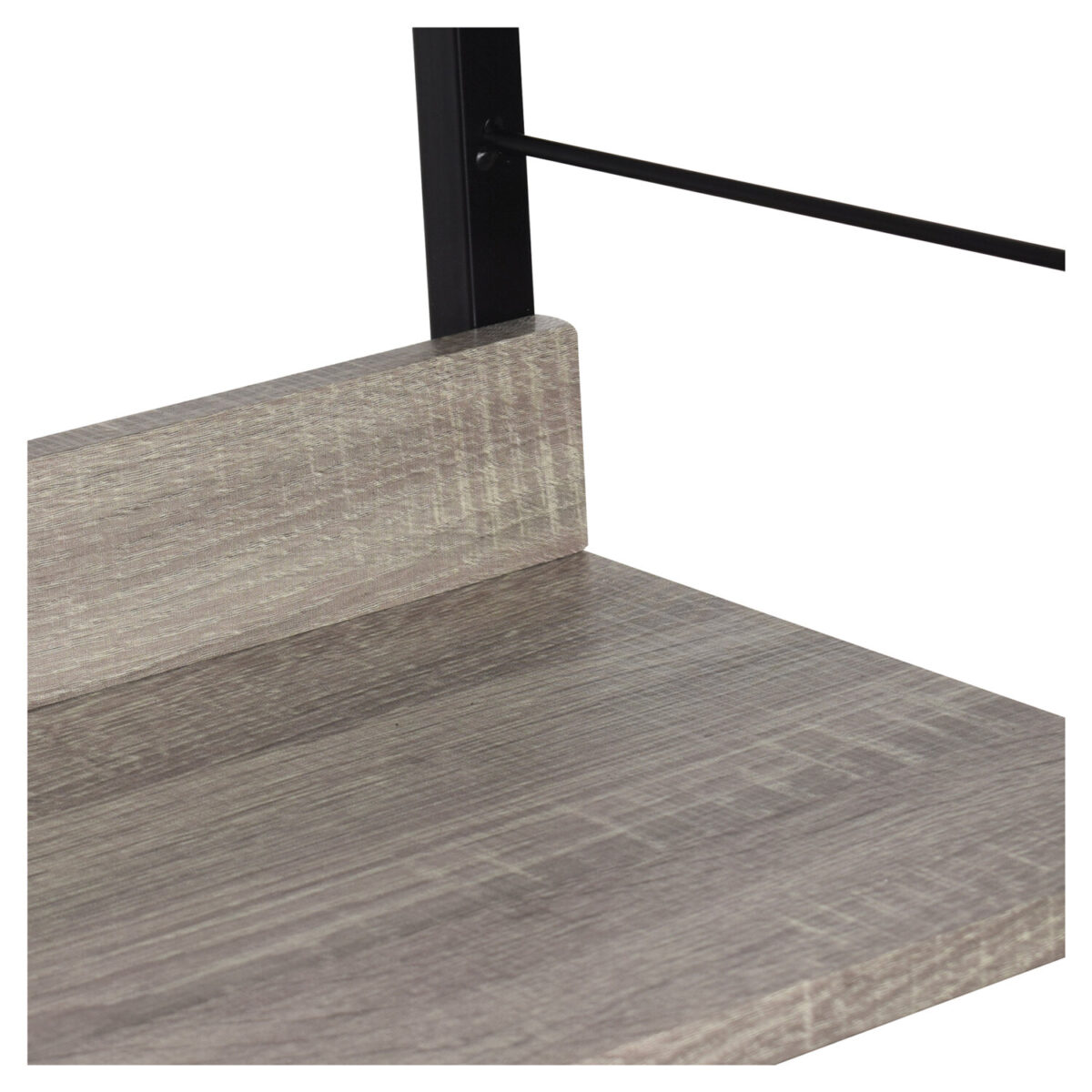 Стеллаж на металлокаркасе BRABIX "LOFT SH-003", 600х350х1500 мм, 5 полок, цвет дуб антик, 641235 — изображение 7