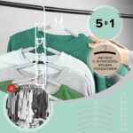 Вешалка-плечики трансформер, 5 плечиков, металл с покрытием, белые, BRABIX ULTRA, 607475 — изображение 15