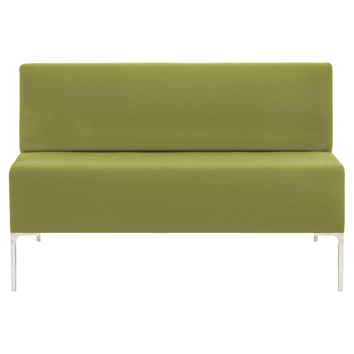 Диван мягкий двухместный "Хост" М-43, 1200х620х780 мм, без подлокотников, экокожа, светло-зеленый — изображение 2