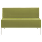 Диван мягкий двухместный "Хост" М-43, 1200х620х780 мм, без подлокотников, экокожа, светло-зеленый — изображение 2